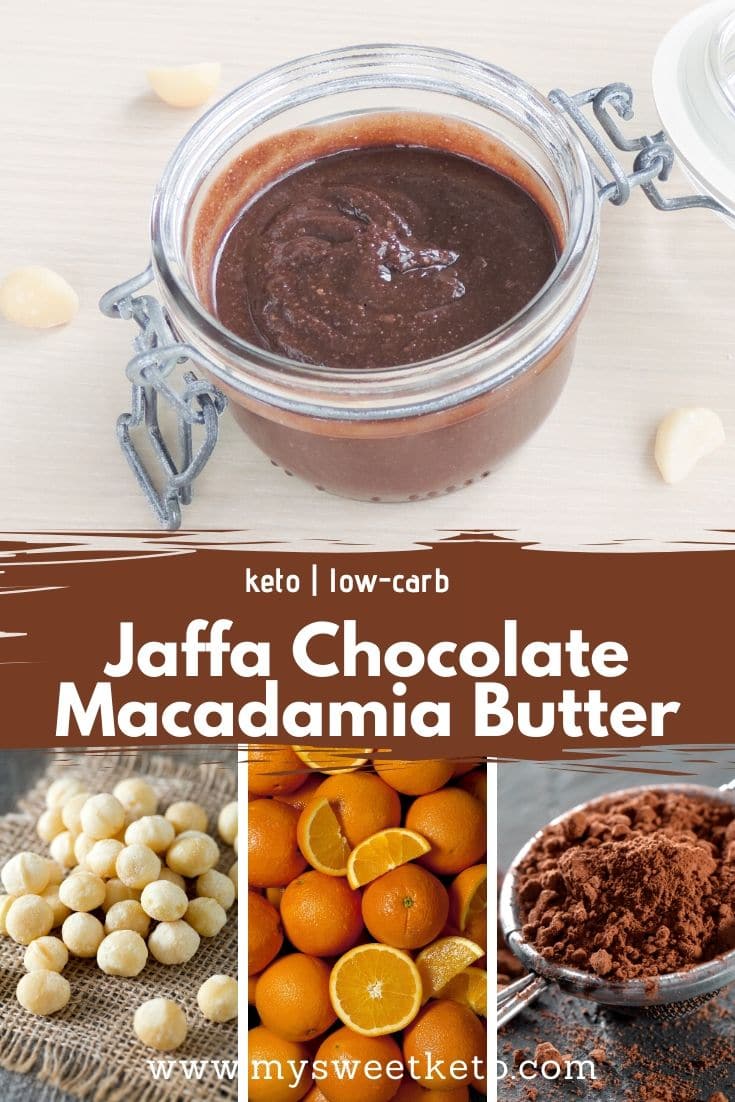 If you've ever been a fan of orange-chocolate combination (Jaffa Cakes, for example), you should love this Jaffa Chocolate Macadamia Butter recipe! #jaffanutbutter