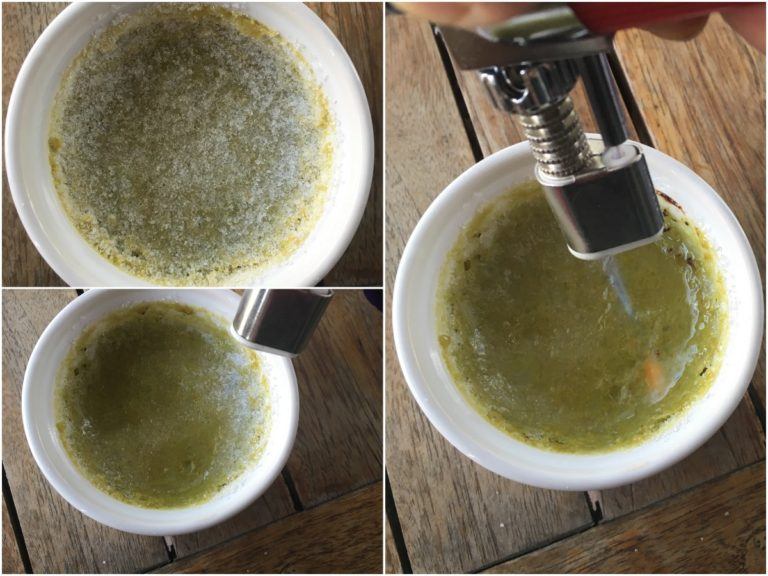 Keto Matcha Creme Brulee