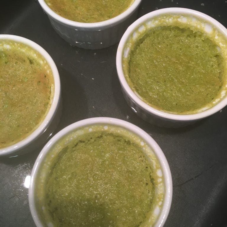 Keto Matcha Creme Brulee