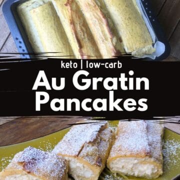 Pancakes are a very simple meal, and I like to take simple things on higher levels, so I'm presenting the ultimate keto au gratin pancakes. #keto