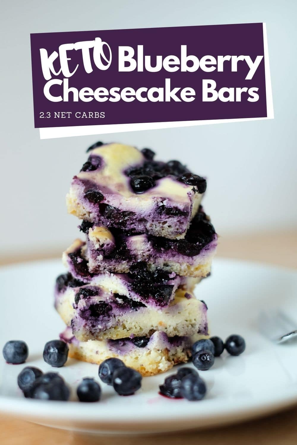 The recipe for delicious keto blueberry cheesecake bars is ridiculously simple to make, more so if you can get hold of fresh berries.