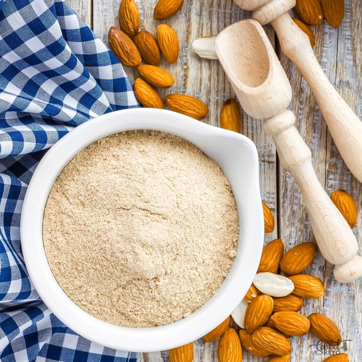 Almond flour is nutritious and very useful for low carb and keto baking without an overpowering flavor that would alter the finished product. #keto #ketoalmondflour #lowcarb