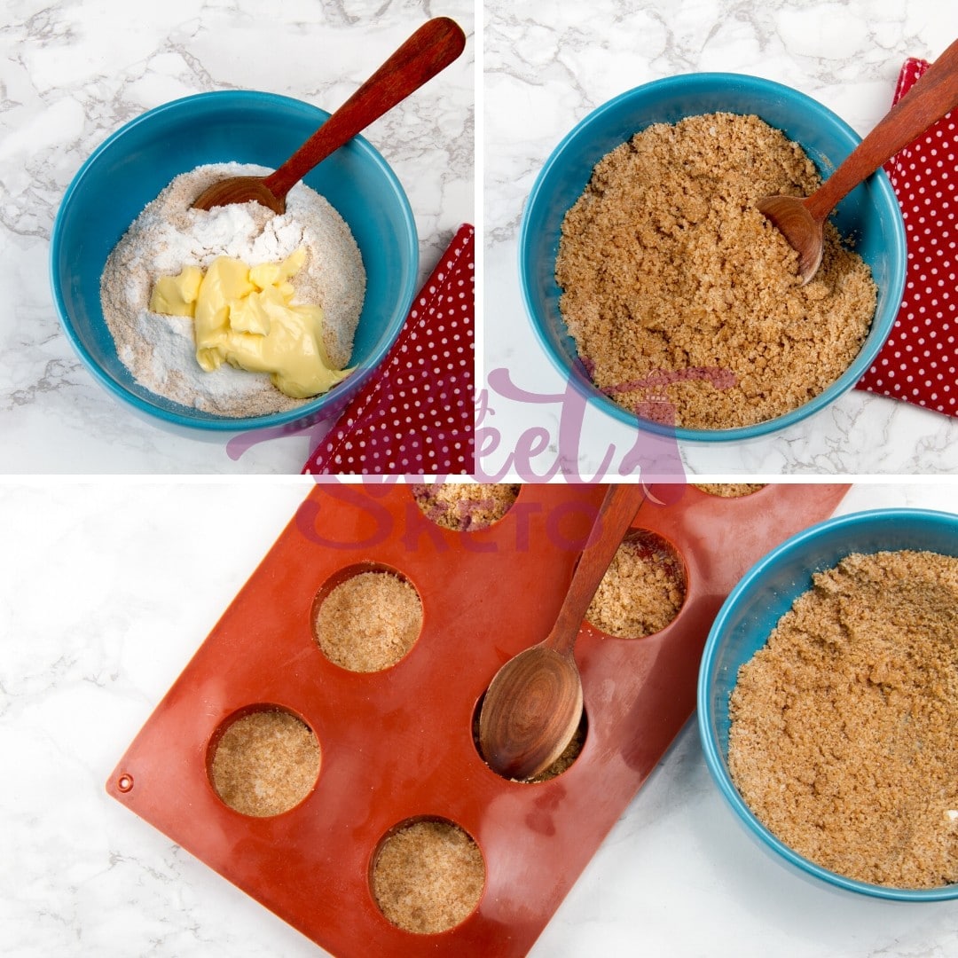 keto mini cheesecakes recipe process