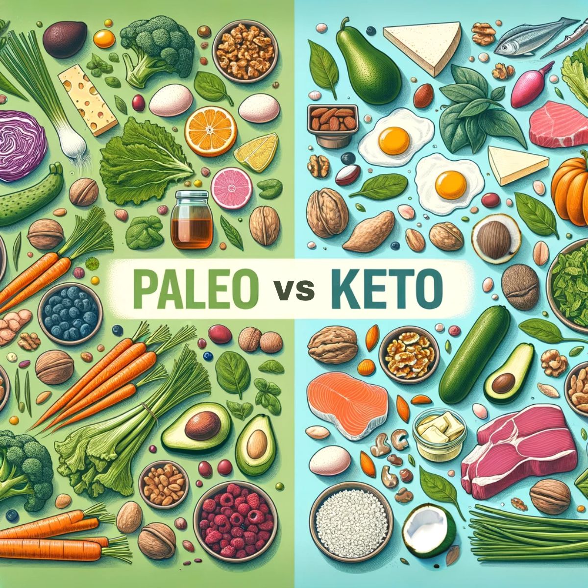 Paleo vs Keto: A Visual Comparison