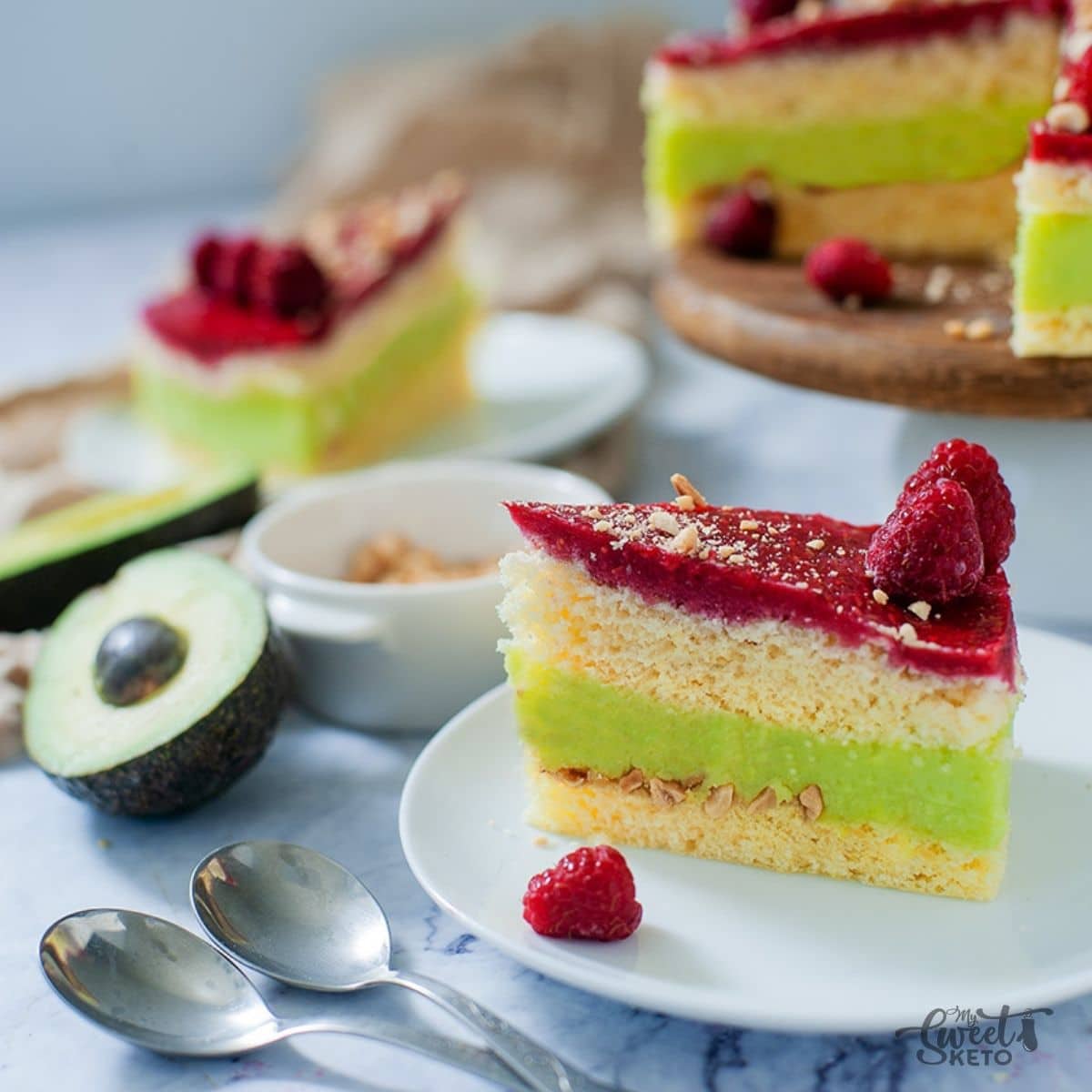 Sugar-free cakes may end up drier than ordinary baked goods. Here, we're using a secret ingredient to make this Keto Vanilla Cake super moist!